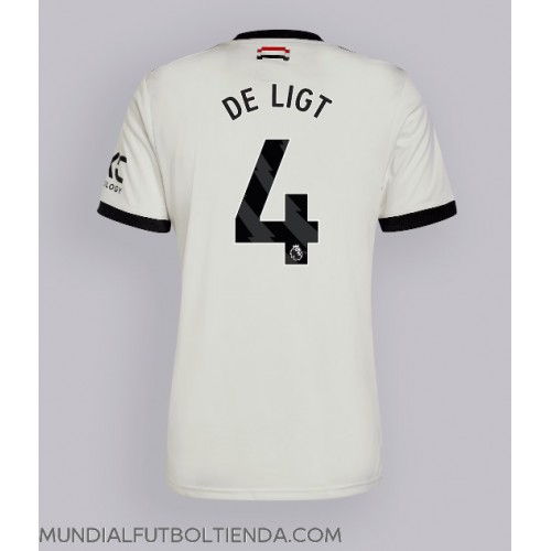 Camiseta Manchester United Matthijs de Ligt #4 Tercera Equipación Replica 2024-25 mangas cortas